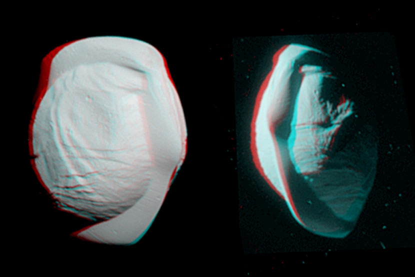 космический 3D-снимок Сатурна